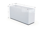 Aluminum Rectangular Planter – 36" Height - Plantercraft