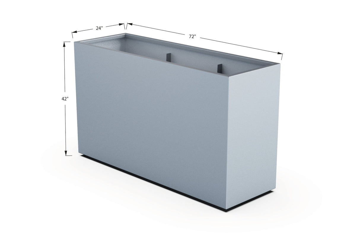Aluminum Rectangular Planter - Plantercraft