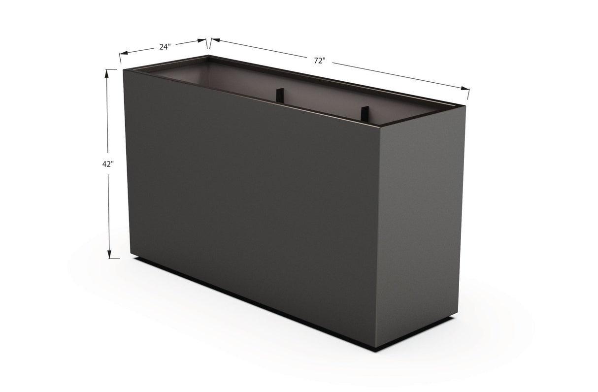 Aluminum Rectangular Planter - Plantercraft