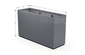 Aluminum Rectangular Planter - Plantercraft
