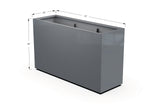 30% OFF Aluminum Rectangular Planter – 60" x 18" x 42"