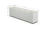 30% OFF Aluminum Rectangular Planter – 84" x 18" x 24"