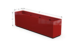 30% OFF Aluminum Rectangular Planter – 84" x 18" x 24"