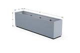 30% OFF Aluminum Rectangular Planter – 84" x 18" x 24"