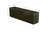 30% OFF Aluminum Rectangular Planter – 84" x 18" x 24"