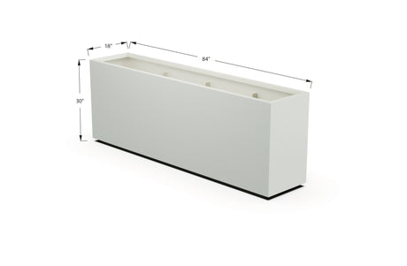 Aluminum Rectangular Planter – 30" Height - Plantercraft