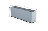Aluminum Rectangular Planter – 30" Height - Plantercraft