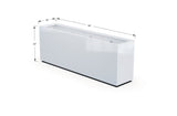 Aluminum Rectangular Planter – 30" Height - Plantercraft