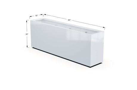 Aluminum Rectangular Planter – 30" Height - Plantercraft
