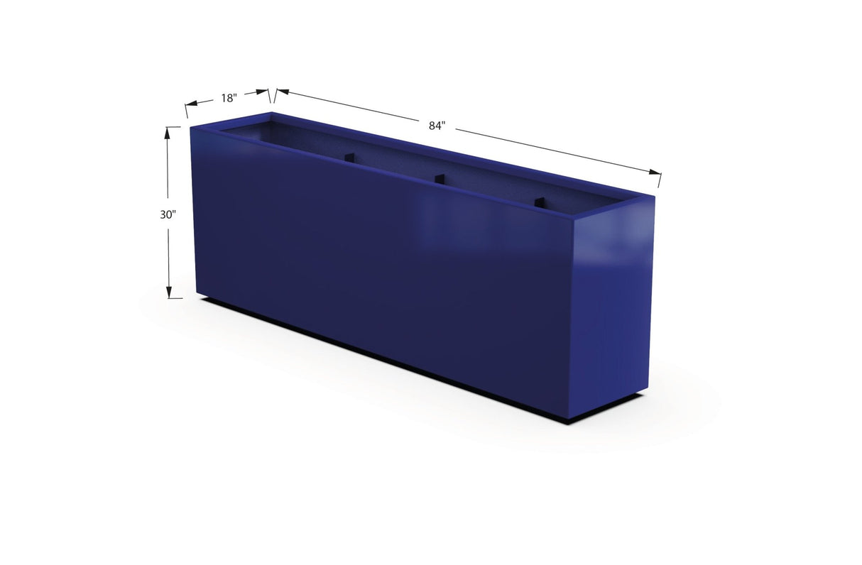 Aluminum Rectangular Planter – 30" Height - Plantercraft