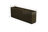 Aluminum Rectangular Planter – 30" Height - Plantercraft