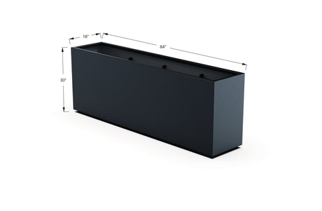 Aluminum Rectangular Planter – 30" Height - Plantercraft