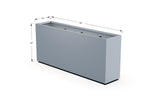 Aluminum Rectangular Planter – 36" H