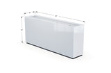 Aluminum Rectangular Planter – 36" Height - Plantercraft
