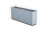 Aluminum Rectangular Planter – 36" H