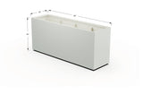 Aluminum Rectangular Planter – 36" Height - Plantercraft
