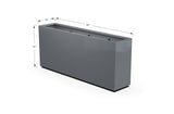 Aluminum Rectangular Planter – 36" H