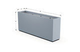 Aluminum Rectangular Planter – 36" Height - Plantercraft