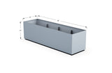 30% OFF Aluminum Rectangular Planter – 84" x 18" x 24"