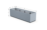 30% OFF Aluminum Rectangular Planter – 84" x 18" x 24"