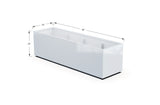 30% OFF Aluminum Rectangular Planter – 84" x 18" x 24"