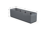 30% OFF Aluminum Rectangular Planter – 84" x 18" x 24"