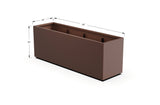 Aluminum Rectangular Planter – 30" H - Plantercraft