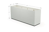 Aluminum Rectangular Planter – 36" H