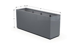 Aluminum Rectangular Planter – 36" Height - Plantercraft
