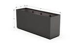 Aluminum Rectangular Planter – 36" Height - Plantercraft