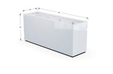 Aluminum Rectangular Planter – 36" Height - Plantercraft