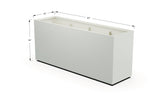 Aluminum Rectangular Planter – 36" Height - Plantercraft