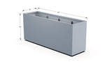 Aluminum Rectangular Planter – 36" H
