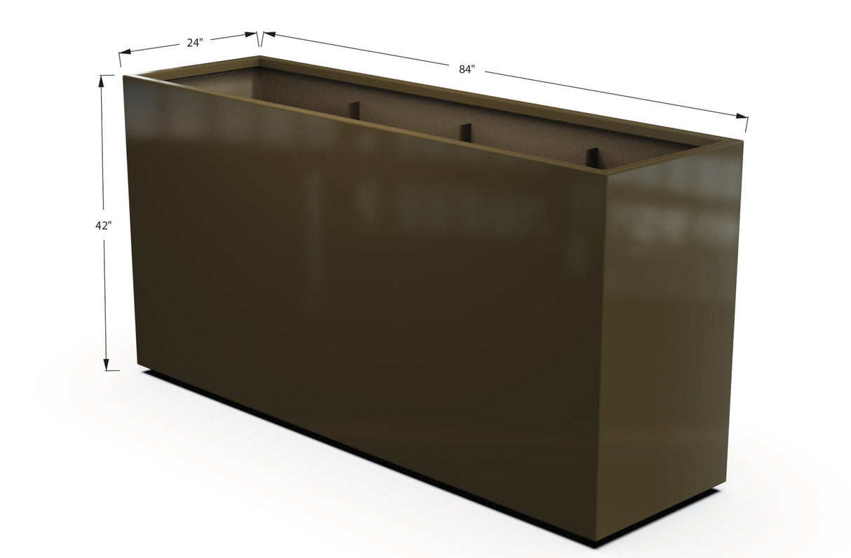 Aluminum Rectangular Planter - Plantercraft