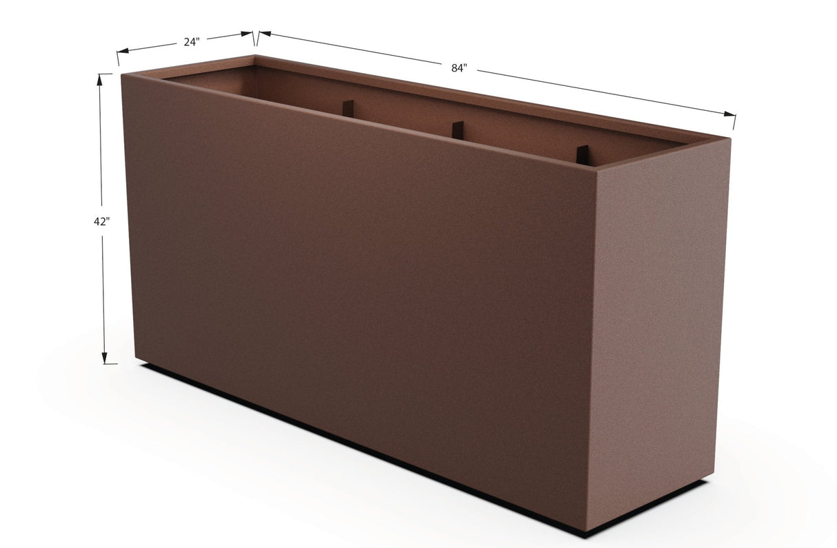 Aluminum Rectangular Planter - Plantercraft