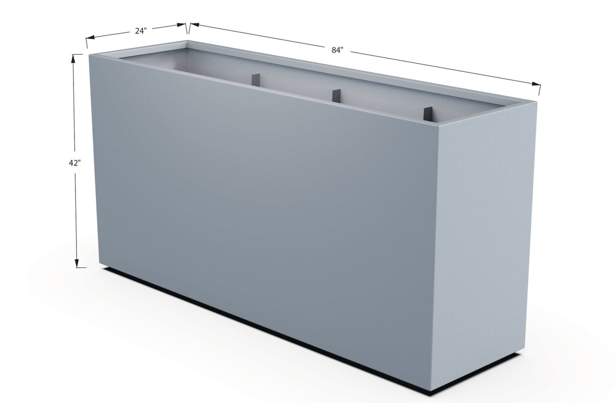 Aluminum Rectangular Planter - Plantercraft