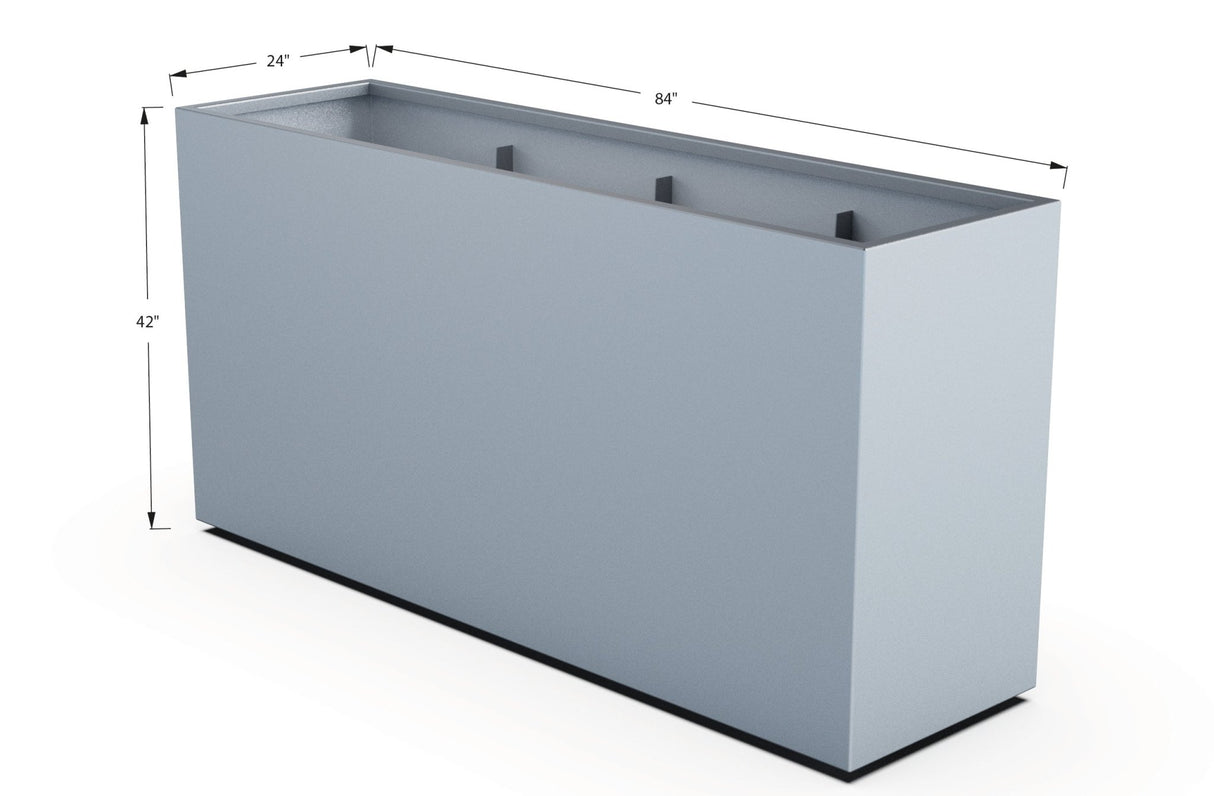 Aluminum Rectangular Planter - Plantercraft