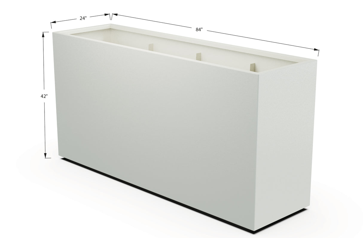 30% OFF Aluminum Rectangular Planter – 60" x 18" x 42"