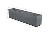 30% OFF Aluminum Rectangular Planter – 84" x 18" x 24"