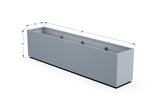 30% OFF Aluminum Rectangular Planter – 84" x 18" x 24"