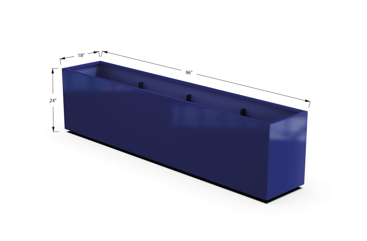 30% OFF Aluminum Rectangular Planter – 84" x 18" x 24"
