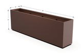 Aluminum Rectangular Planter – 30" Height - Plantercraft