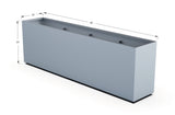 Aluminum Rectangular Planter – 30" H - Plantercraft