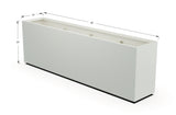 Aluminum Rectangular Planter – 30" Height - Plantercraft