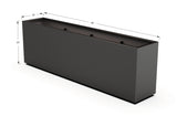 Aluminum Rectangular Planter – 30" Height - Plantercraft