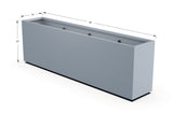 Aluminum Rectangular Planter – 30" Height - Plantercraft