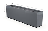 Aluminum Rectangular Planter – 30" Height - Plantercraft