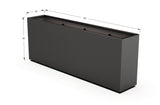 Aluminum Rectangular Planter – 36" Height - Plantercraft