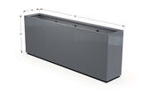 Aluminum Rectangular Planter – 36" Height - Plantercraft