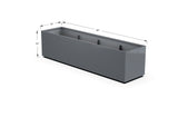 30% OFF Aluminum Rectangular Planter – 84" x 18" x 24"